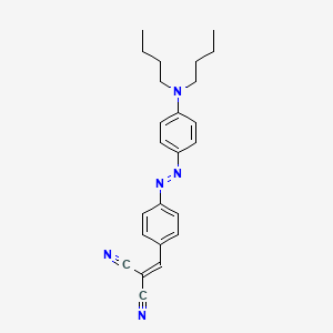 [(4-{(E)-[4-(Dibutylamino)phenyl]diazenyl}phenyl)methylidene]propanedinitrile