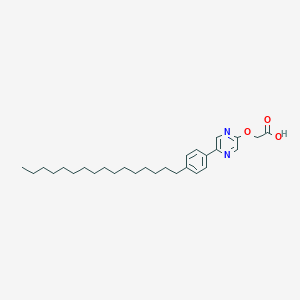 molecular formula C28H42N2O3 B14297289 {[5-(4-Hexadecylphenyl)pyrazin-2-YL]oxy}acetic acid CAS No. 116237-85-5