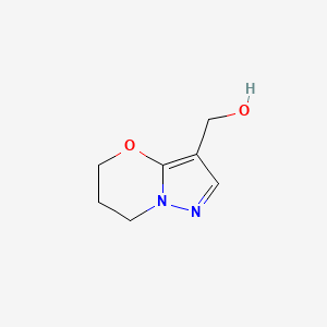 molecular formula C7H10N2O2 B1429732 6,7-dihydro-5H-pyrazolo[5,1-b][1,3]oxazin-3-ylmethanol CAS No. 1239784-22-5