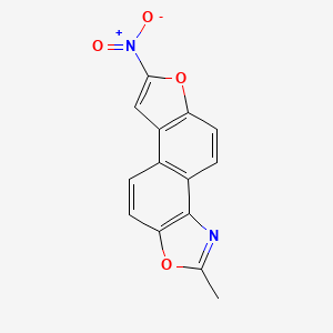 molecular formula C14H8N2O4 B14297330 2-methyl-7-nitro-[1]benzofuro[5,4-e][1,3]benzoxazole CAS No. 125372-36-3