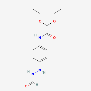 2,2-Diethoxy-N-[4-(2-formylhydrazinyl)phenyl]acetamide