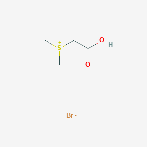 molecular formula C4H9BrO2S B14297340 Sulfonium, (carboxymethyl)dimethyl-, bromide CAS No. 114827-81-5