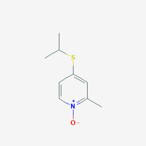 2-Methyl-1-oxo-4-[(propan-2-yl)sulfanyl]-1lambda~5~-pyridine