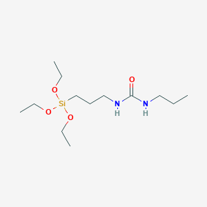 molecular formula C13H30N2O4Si B14297348 N-Propyl-N'-[3-(triethoxysilyl)propyl]urea CAS No. 119789-80-9