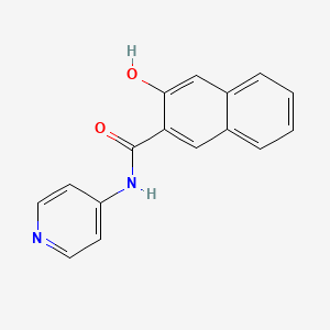 molecular formula C16H12N2O2 B14297366 3-Hydroxy-N-(pyridin-4-yl)naphthalene-2-carboxamide CAS No. 116539-68-5