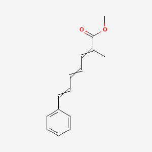 molecular formula C15H16O2 B14297386 Methyl 2-methyl-7-phenylhepta-2,4,6-trienoate CAS No. 122001-44-9