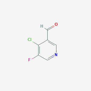 molecular formula C6H3ClFNO B1429739 4-Chloro-5-fluoronicotinaldehyde CAS No. 1060802-34-7