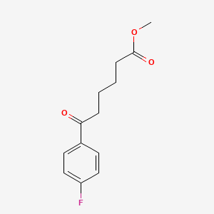 molecular formula C13H15FO3 B1429744 6-(4-氟苯基)-6-氧代己酸甲酯 CAS No. 342636-35-5