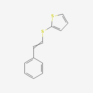 molecular formula C12H10S2 B14297441 2-[(2-Phenylethenyl)sulfanyl]thiophene CAS No. 113791-96-1