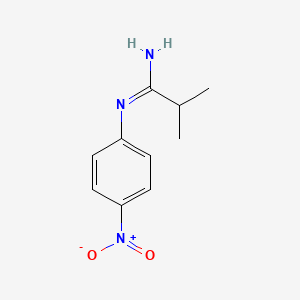 (1E)-2-Methyl-N'-(4-nitrophenyl)propanimidamide