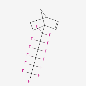 molecular formula C13H9F13 B14297449 1-(Tridecafluorohexyl)bicyclo[2.2.1]hept-2-ene CAS No. 116087-09-3