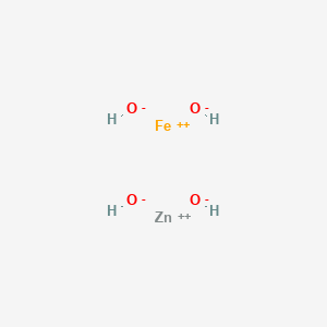 molecular formula FeH4O4Zn B14297487 Iron(2+) zinc hydroxide (1/1/4) CAS No. 116845-60-4