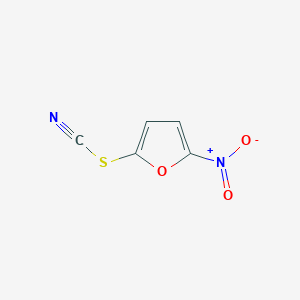 molecular formula C5H2N2O3S B14297490 5-Nitrofuran-2-yl thiocyanate CAS No. 114050-51-0