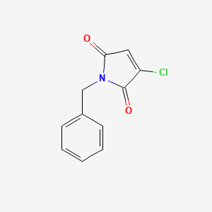 molecular formula C11H8ClNO2 B14297494 1-Benzyl-3-chloro-1H-pyrrole-2,5-dione CAS No. 112749-59-4