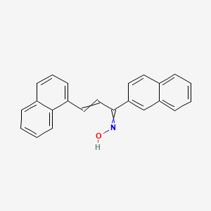 N-[3-(Naphthalen-1-yl)-1-(naphthalen-2-yl)prop-2-en-1-ylidene]hydroxylamine