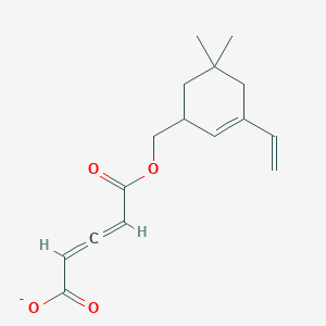 5-[(3-Ethenyl-5,5-dimethylcyclohex-2-en-1-yl)methoxy]-5-oxopenta-2,3-dienoate