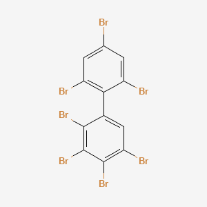 molecular formula C12H3Br7 B14297550 1,1'-Biphenyl, 2,2',3,4,4',5,6'-heptabromo- CAS No. 119264-55-0