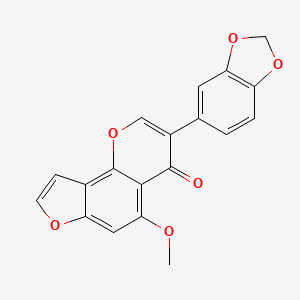 molecular formula C19H12O6 B14297553 Garhwalin CAS No. 113023-68-0