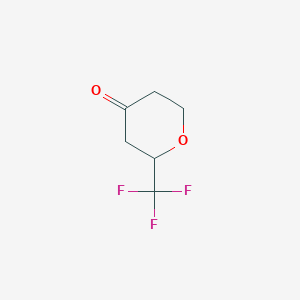 B1429756 2-(Trifluoromethyl)oxan-4-one CAS No. 1803611-31-5