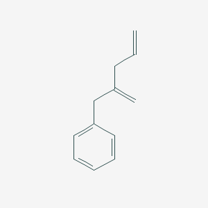 molecular formula C12H14 B14297563 Benzene, (2-methylene-4-pentenyl)- CAS No. 126300-47-8