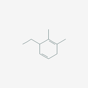 molecular formula C10H16 B14297590 3-Ethyl-1,2-dimethylcyclohexa-1,4-diene CAS No. 125909-70-8