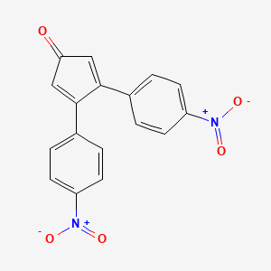 3,4-Bis(4-nitrophenyl)cyclopenta-2,4-dien-1-one