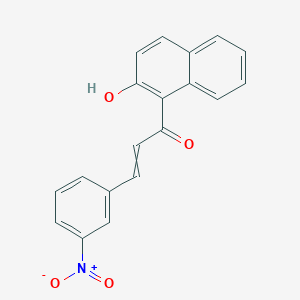 molecular formula C19H13NO4 B14297608 1-(2-Hydroxynaphthalen-1-yl)-3-(3-nitrophenyl)prop-2-en-1-one CAS No. 112584-25-5