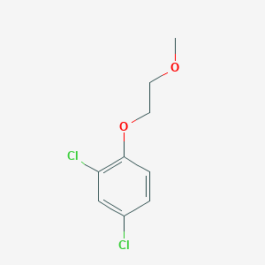 molecular formula C9H10Cl2O2 B14297624 2,4-Dichloro-1-(2-methoxyethoxy)benzene CAS No. 119015-50-8