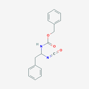 molecular formula C17H16N2O3 B14297630 benzyl N-(1-isocyanato-2-phenylethyl)carbamate CAS No. 112037-34-0