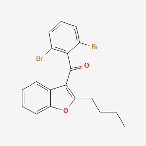 (2-Butyl-1-benzofuran-3-yl)(2,6-dibromophenyl)methanone