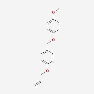 molecular formula C17H18O3 B14297655 1-Methoxy-4-({4-[(prop-2-en-1-yl)oxy]phenyl}methoxy)benzene CAS No. 119048-84-9