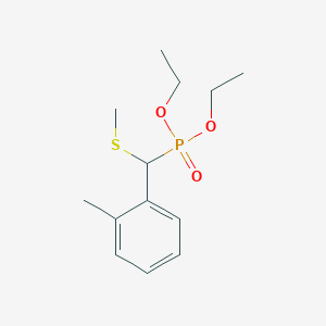 Diethyl [(2-methylphenyl)(methylsulfanyl)methyl]phosphonate