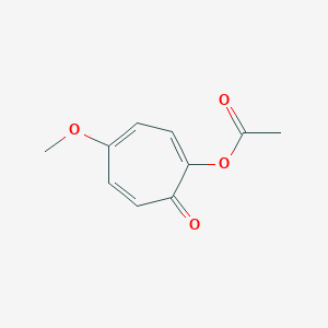 molecular formula C10H10O4 B14297679 4-Methoxy-7-oxocyclohepta-1,3,5-trien-1-yl acetate CAS No. 115876-95-4