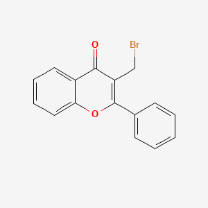 4H-1-Benzopyran-4-one, 3-(bromomethyl)-2-phenyl-