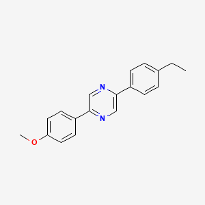 2-(4-Ethylphenyl)-5-(4-methoxyphenyl)pyrazine