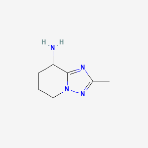 B1429773 2-methyl-5H,6H,7H,8H-[1,2,4]triazolo[1,5-a]pyridin-8-amine CAS No. 1376387-23-3