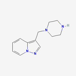 B1429775 3-(Piperazin-1-ylmethyl)pyrazolo[1,5-a]pyridine CAS No. 511254-90-3