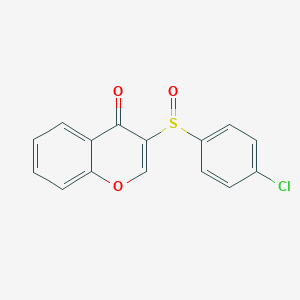 3-(4-Chlorobenzene-1-sulfinyl)-4H-1-benzopyran-4-one