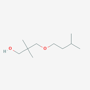 molecular formula C10H22O2 B14297804 2,2-Dimethyl-3-(3-methylbutoxy)propan-1-ol CAS No. 113412-44-5