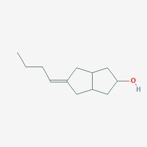 molecular formula C12H20O B14297808 5-Butylideneoctahydropentalen-2-ol CAS No. 112501-18-5