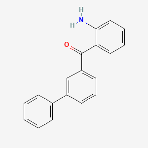 molecular formula C19H15NO B14297816 (2-Aminophenyl)([1,1'-biphenyl]-3-yl)methanone CAS No. 121168-49-8