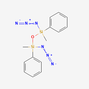 molecular formula C14H16N6OSi2 B14297817 1,3-Diazido-1,3-dimethyl-1,3-diphenyldisiloxane CAS No. 114589-01-4