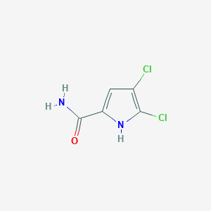 molecular formula C5H4Cl2N2O B1429782 4,5-二氯-1H-吡咯-2-甲酰胺 CAS No. 50371-68-1