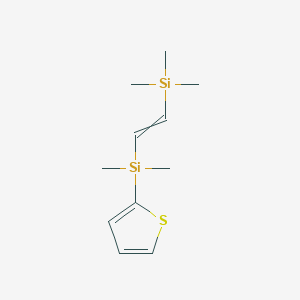 molecular formula C11H20SSi2 B14297828 Dimethyl(thiophen-2-yl)[2-(trimethylsilyl)ethenyl]silane CAS No. 121001-90-9