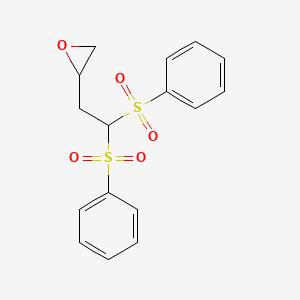 2-[2,2-Di(benzenesulfonyl)ethyl]oxirane