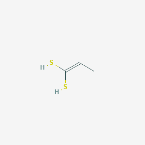 molecular formula C3H6S2 B14297832 Prop-1-ene-1,1-dithiol CAS No. 111900-12-0