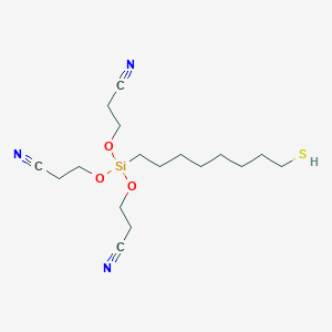 3,3',3''-{[(8-Sulfanyloctyl)silanetriyl]tris(oxy)}tripropanenitrile