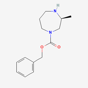molecular formula C14H20N2O2 B1429784 (S)-苄基3-甲基-1,4-二氮杂环戊烷-1-羧酸酯 CAS No. 1311254-86-0