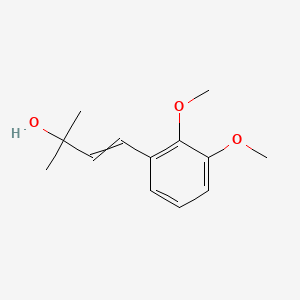 molecular formula C13H18O3 B14297848 4-(2,3-Dimethoxyphenyl)-2-methylbut-3-en-2-ol CAS No. 113949-25-0