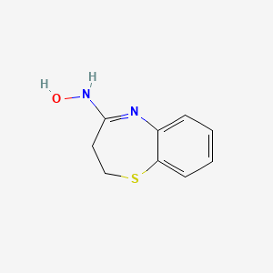 molecular formula C9H10N2OS B14297856 N-Hydroxy-2,3-dihydro-1,5-benzothiazepin-4-amine CAS No. 119541-13-8